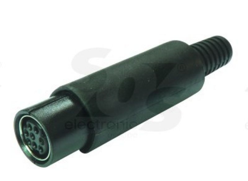 MINI DIN CSATL. HÜVELY 8P.