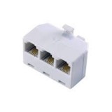 ADAPTER P/3M  6P4C FEHÉR 